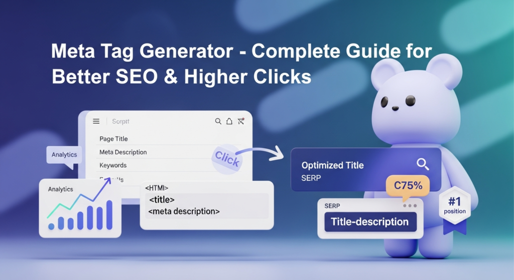 Meta Tag Generator Complete Guide for Better SEO & Higher Clicks